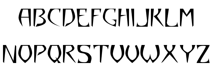 Yazata!` Font LOWERCASE