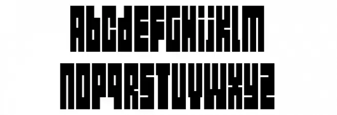 Yazo Font LOWERCASE