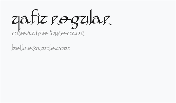 yafit Regular Business Card