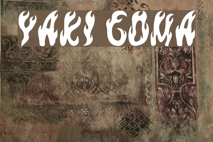 yaki goma フォント examples