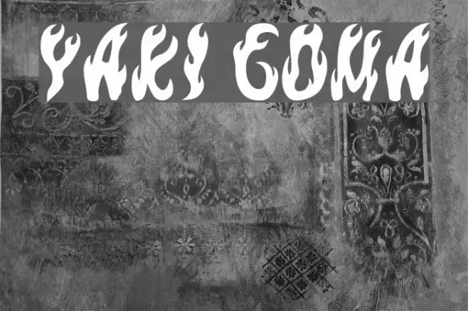 yaki goma Шрифта examples