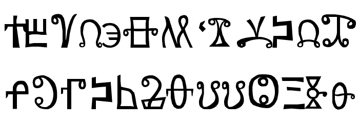 yatsutko_glagolitsa Font LOWERCASE
