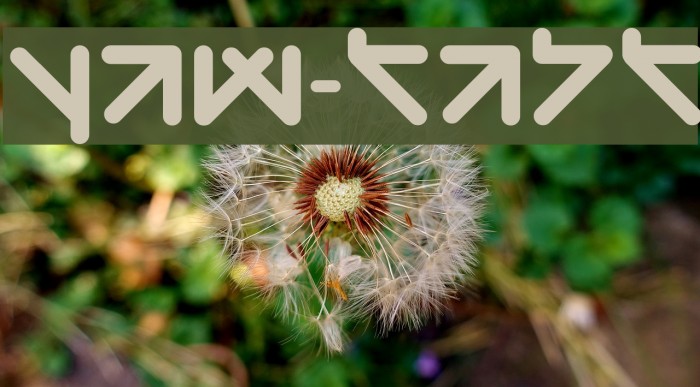 yaw-taht Font examples