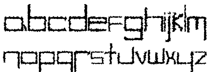 YB Hybrid Font LOWERCASE