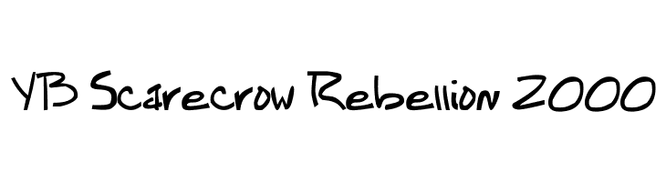 YB Scarecrow Rebellion 2000  Frei Schriftart Herunterladen