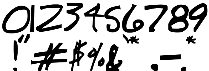 YB Scarecrow Rebellion 2000 Font OTHER CHARS