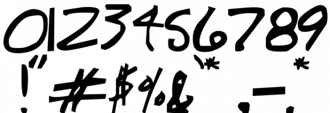 YB Scarecrow Rebellion 2000 Font OTHER CHARS