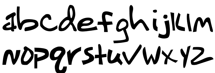 YB Scarecrow Rebellion 2000 Font LOWERCASE