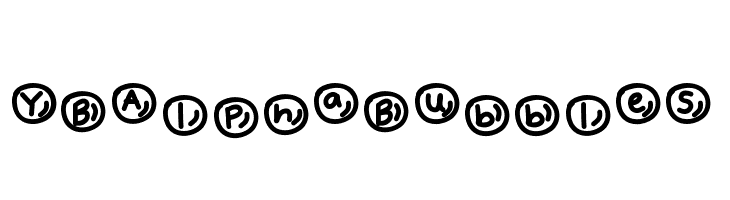 YBAlphaBubbles  font caratteri gratis