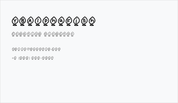 YBAlphaFish Business Card