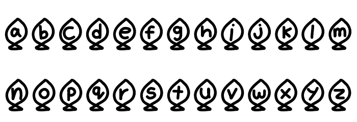 YBAlphaFish フォント 小文字