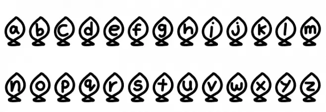 YBAlphaFish フォント 小文字