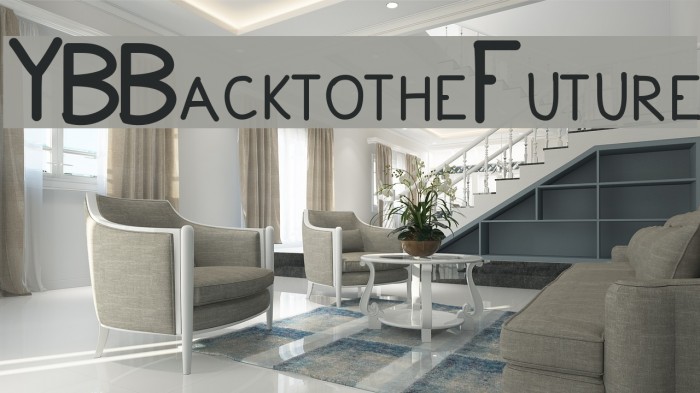 YBBacktotheFuture Font examples