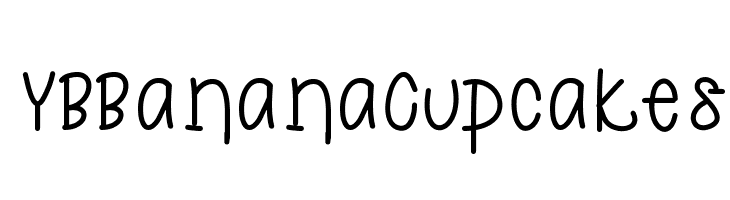 YBBananaCupcakes  les polices de caractères gratuit tlcharger