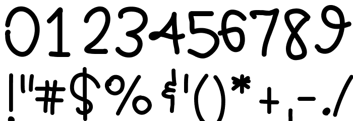 YBBlueberryCheesecake Font OTHER CHARS