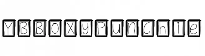YBBoxyPunchie  नि: शुल्क फ़ॉन्ट्स डाउनलोड