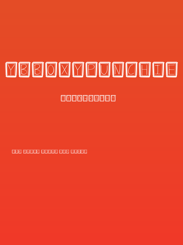 YBBoxyPunchie Poster