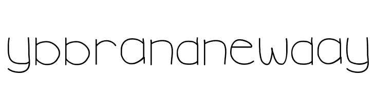 YBBrandNewDay  Frei Schriftart Herunterladen