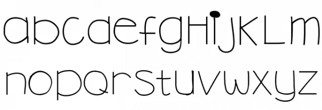 YBBrandNewDay फ़ॉन्ट लोअरकेस