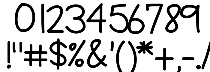 YBCrazyAboutMangoes Font OTHER CHARS