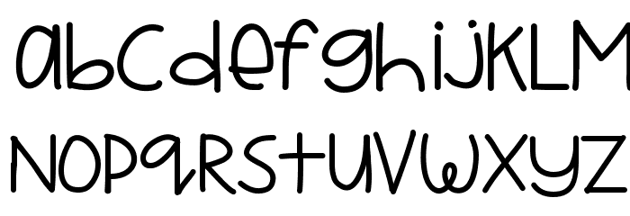 YBCrazyAboutMangoes Font LOWERCASE
