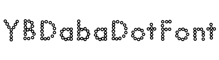 YBDabaDotFont لخطوط تنزيل