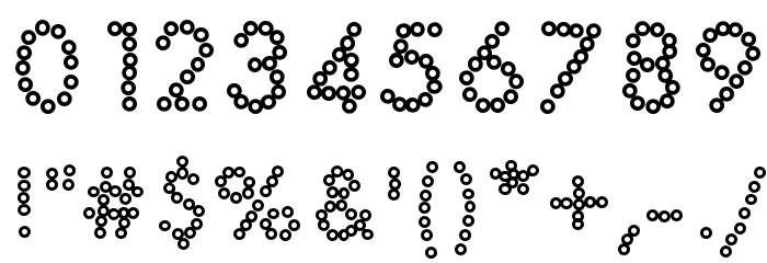YBDabaDotFont Font OTHER CHARS