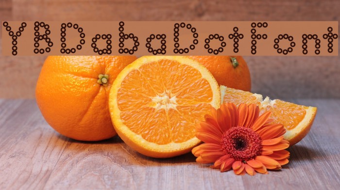 YBDabaDotFont Font examples