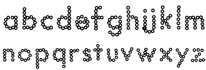 YBDabaDotFont Font LOWERCASE