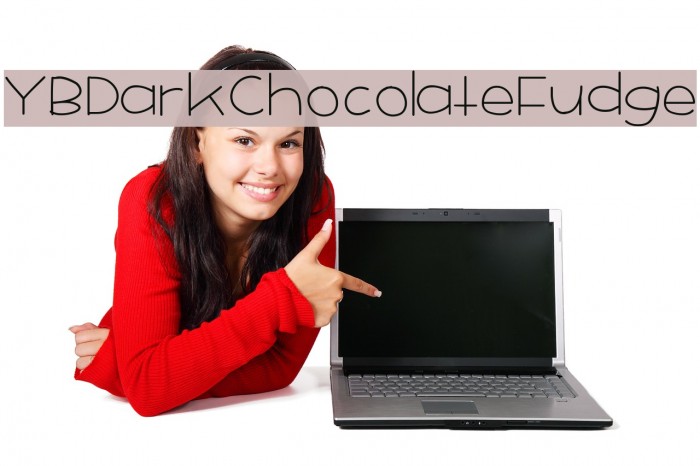 YBDarkChocolateFudge Font examples