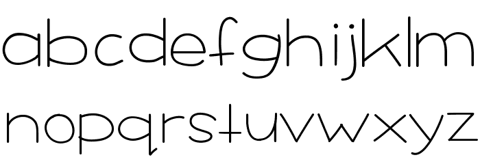 YBDarkChocolateFudge Font LOWERCASE