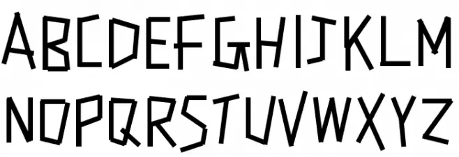 YBDoTheRobot Schriftart Groß