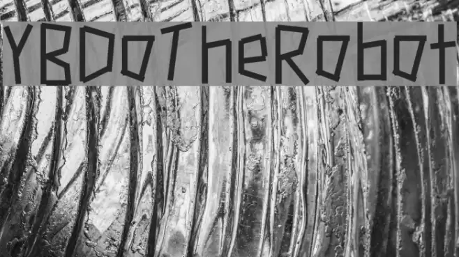 YBDoTheRobot Font examples