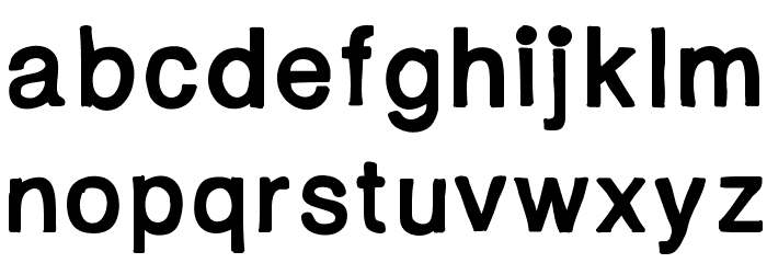 YBFridayImInLove Font LOWERCASE