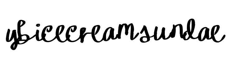 YBIceCreamSundae Шрифта