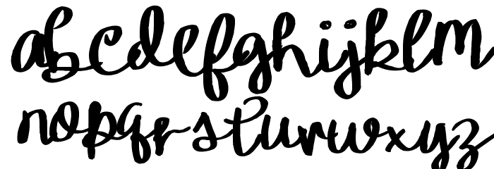 YBIceCreamSundae Font LOWERCASE