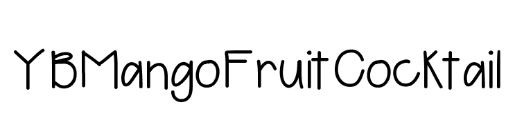 YBMangoFruitCocktail  Frei Schriftart Herunterladen