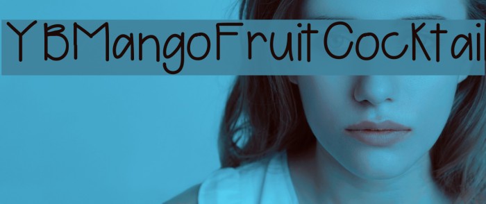 YBMangoFruitCocktail Font examples