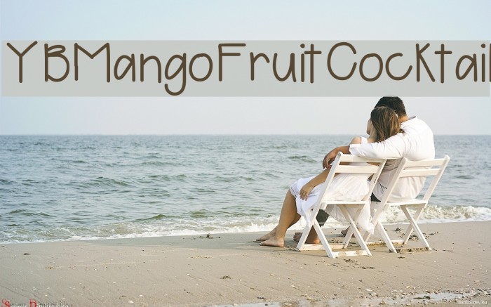 YBMangoFruitCocktail Font examples