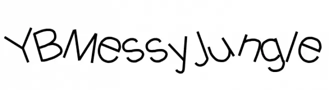 YBMessyJungle  Frei Schriftart Herunterladen