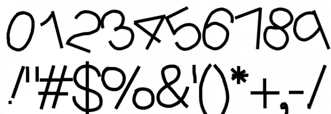 YBMessyJungle Font OTHER CHARS