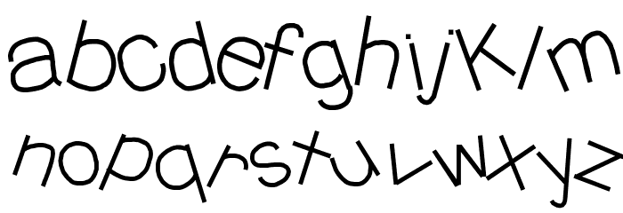 YBMessyJungle Font LOWERCASE