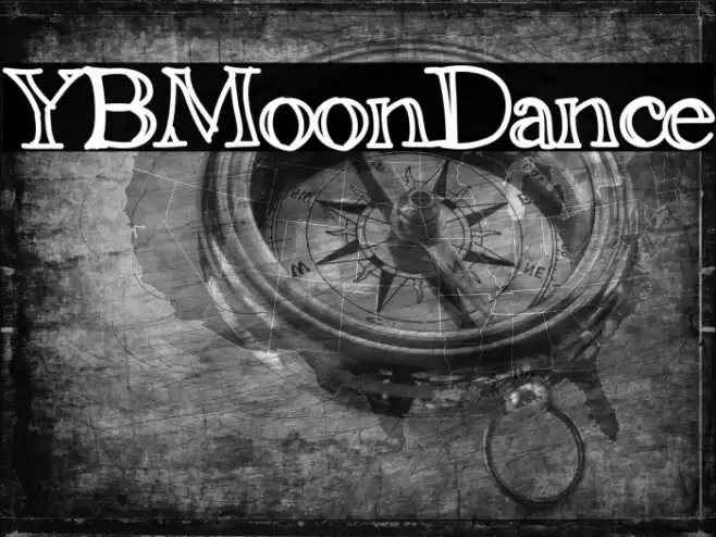 YBMoonDance Font examples