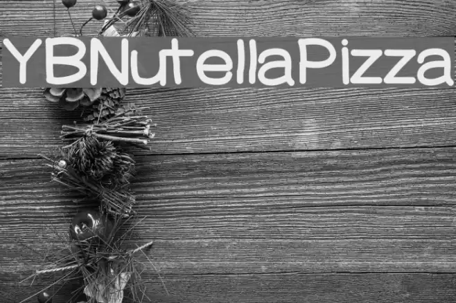 YBNutellaPizza Font examples
