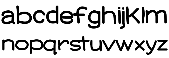 YBNutellaPizza Font LOWERCASE