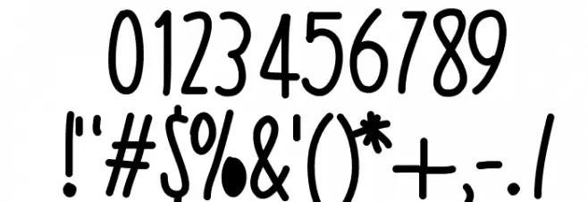 YBRomanticNights Font OTHER CHARS