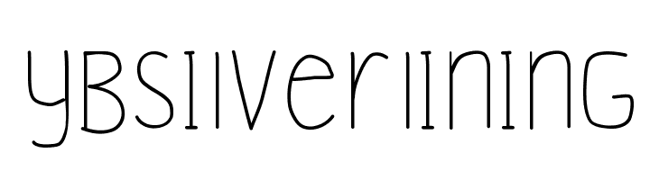 YBSilverLining  フリーフォントのダウンロード