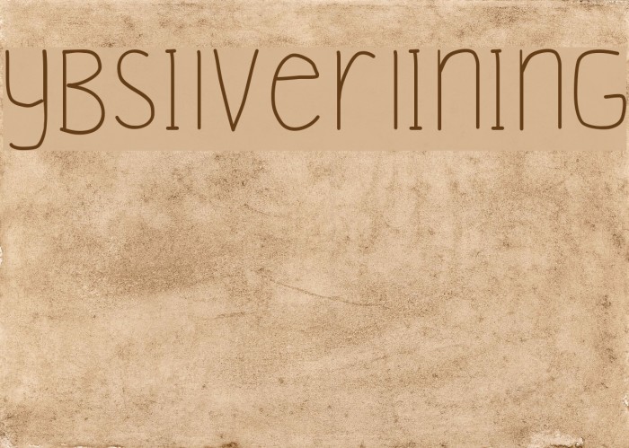 YBSilverLining Font examples