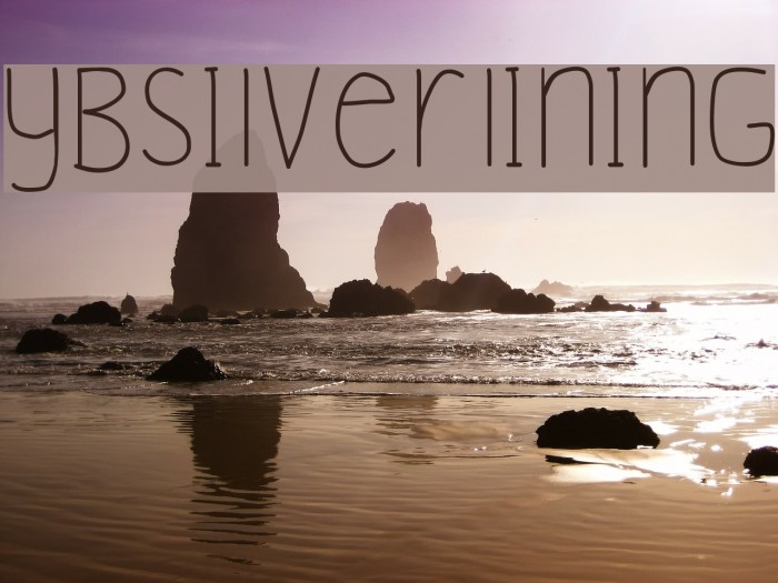 YBSilverLining Font examples