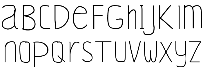 YBSilverLining Font LOWERCASE